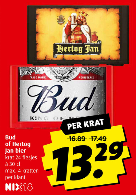 Hertog Jan   krat bier folder aanbieding bij  Boni - details