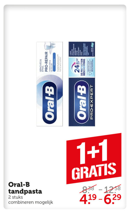 Oral-B Tandpasta Folder Aanbieding Bij Coop - Details