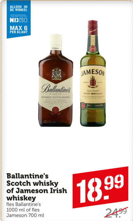 Jameson   whisky folder aanbieding bij  Coop - details