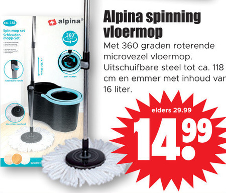 Alpina   mop folder aanbieding bij  Dirk - details