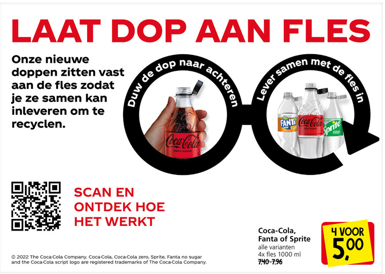 Coca-Cola   frisdrank, cola folder aanbieding bij  Jan Linders - details