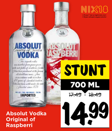 Absolut   wodka folder aanbieding bij  Vomar - details