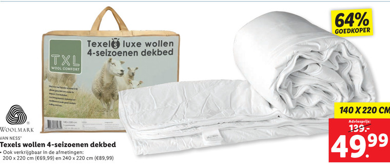 Broer Poging Millimeter dekbed folder aanbieding bij Lidl - details