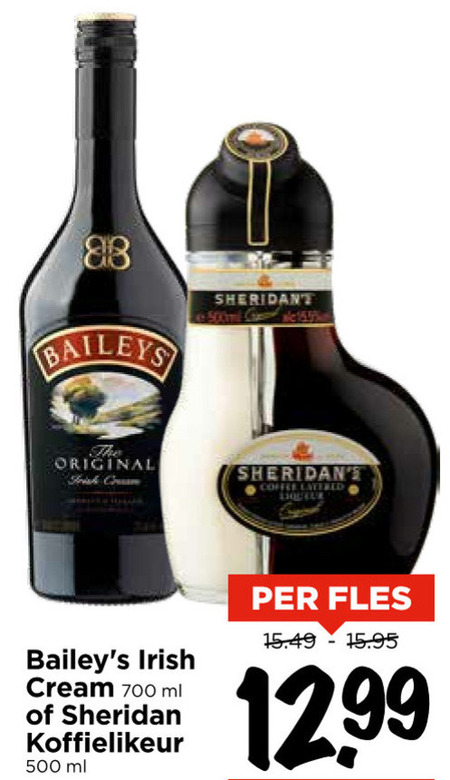 Baileys   likeur folder aanbieding bij  Vomar - details