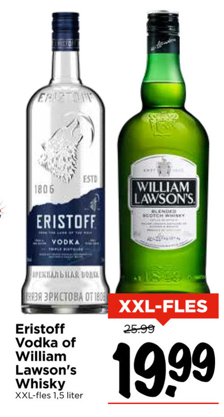 William Lawsons   whisky, wodka folder aanbieding bij  Vomar - details