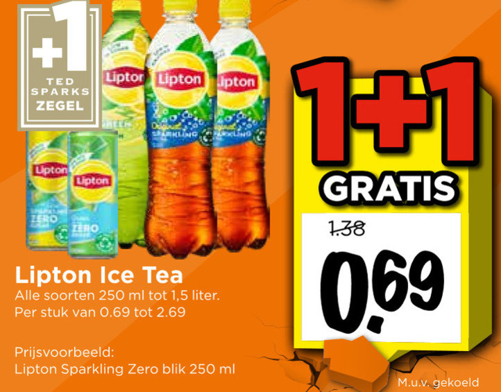 Lipton   ice tea folder aanbieding bij  Vomar - details