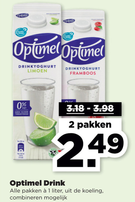 Optimel Drinkyoghurt Folder Aanbieding Bij Plus Details