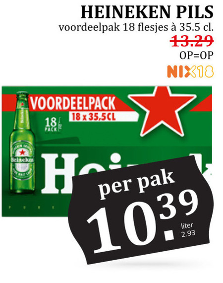 Heineken   flesje bier folder aanbieding bij  Boons Markt - details