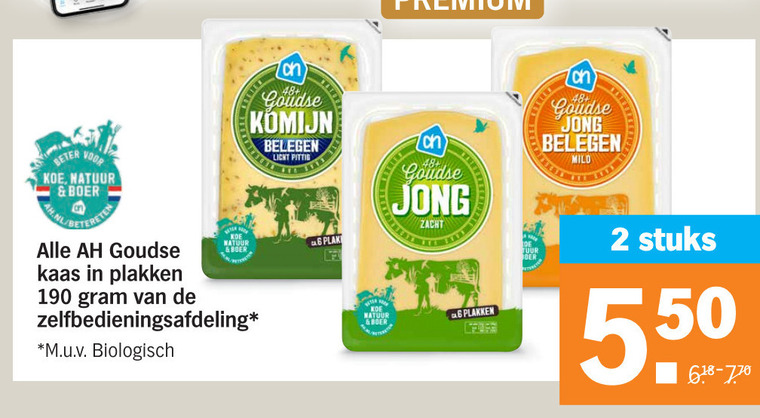 Albert Heijn Huismerk   kaasplakken folder aanbieding bij  Albert Heijn - details