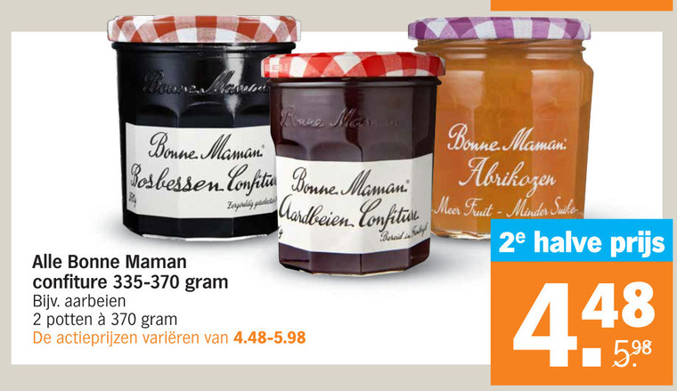 Bonne Maman   jam folder aanbieding bij  Albert Heijn - details