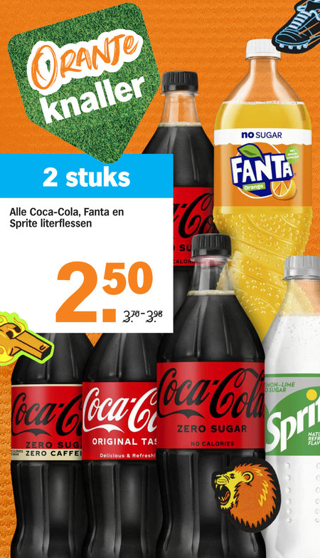 Sprite   frisdrank, cola folder aanbieding bij  Albert Heijn - details