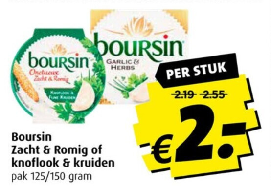 Boursin   roomkaas folder aanbieding bij  Boni - details