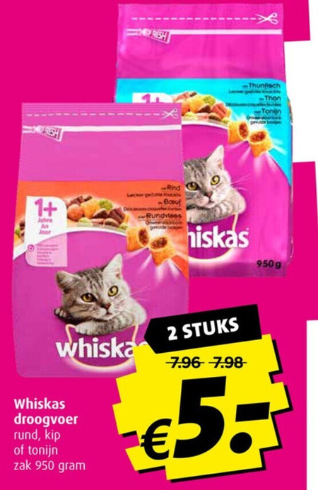 converteerbaar Poging Benadering Whiskas kattenvoer folder aanbieding bij Boni - details