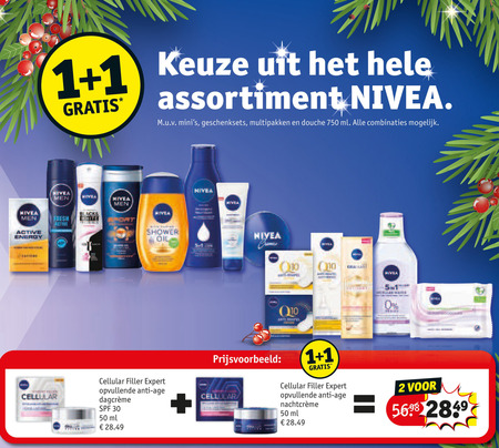 Nivea   gezichtsverzorging, deodorant folder aanbieding bij  Kruidvat - details