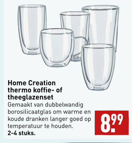 koppel Controversieel Banzai koffieglas, theeglas folder aanbieding bij Aldi - details