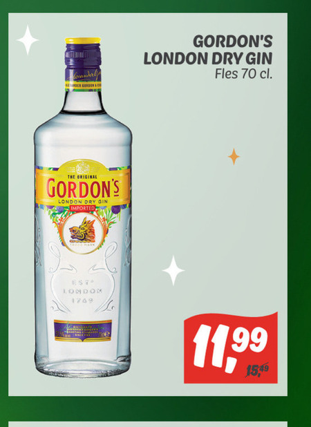 Gordons Gin Folder Aanbieding Bij Dekamarkt Details