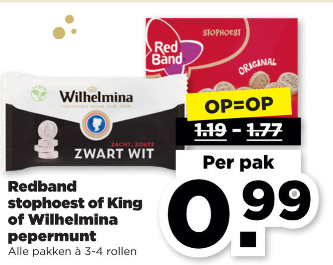 Red Band   pepermunt, snoep folder aanbieding bij  Plus - details