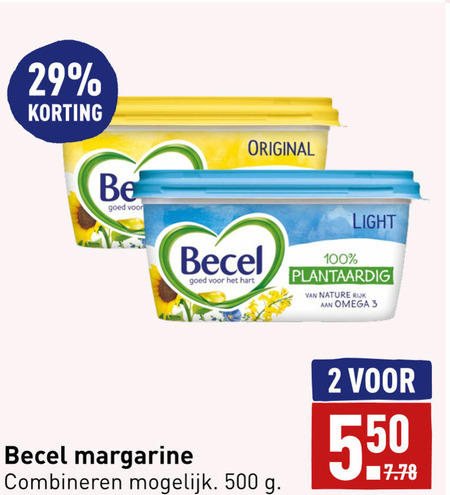 Becel   margarine folder aanbieding bij  Aldi - details