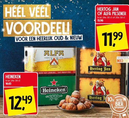 Heineken   krat bier folder aanbieding bij  Jan Linders - details