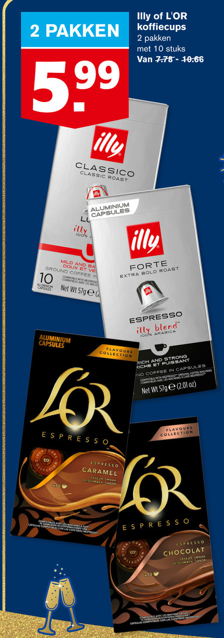 Illy   koffiecups folder aanbieding bij  Hoogvliet - details