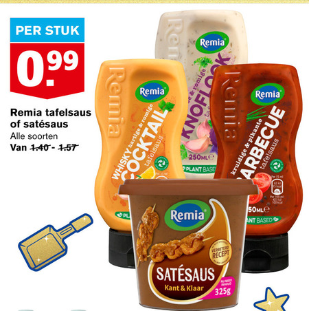 Remia   snacksaus, satesaus folder aanbieding bij  Hoogvliet - details