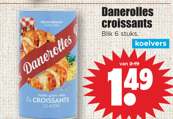 Danerolles Croissantdeeg Folder Aanbieding Bij Dirk Details