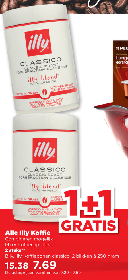 Illy   koffie, koffiebonen folder aanbieding bij  Plus Vandaag - details