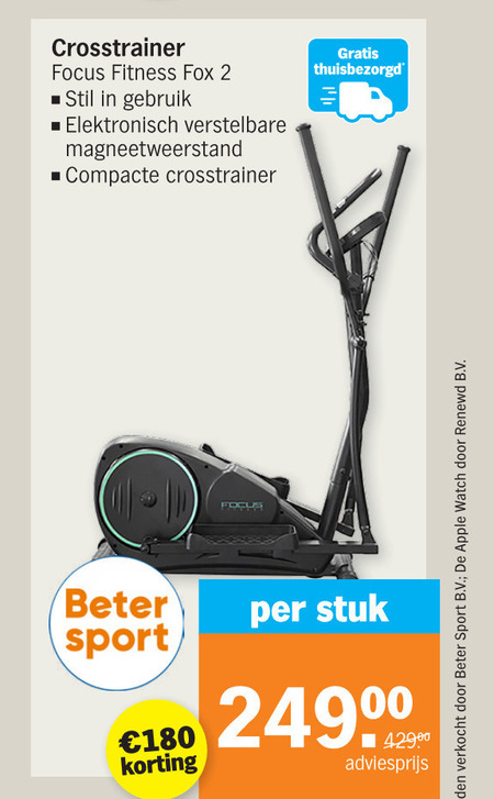 Begrip Vlot Land van staatsburgerschap crosstrainer folder aanbieding bij Albert Heijn - details