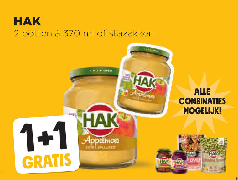 Hak   appelmoes folder aanbieding bij  Jumbo - details