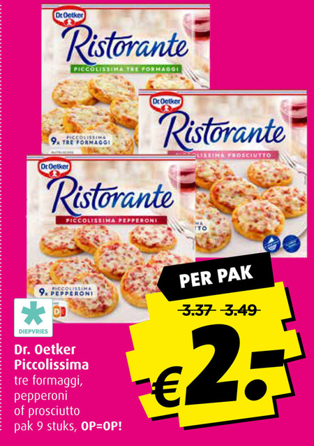 Dr Oetker   diepvriespizza folder aanbieding bij  Boni - details