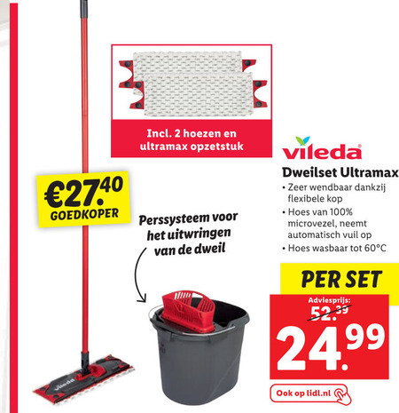 Spektakel Zoekmachinemarketing restjes Vileda vloerwisser folder aanbieding bij Lidl - details