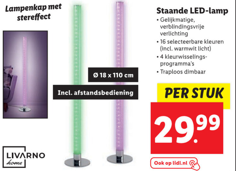 verkouden worden Druipend cultuur vloerlampen folder aanbieding bij Lidl - details