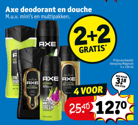 Assimilatie wandelen Geheugen Axe douchegel, deodorant folder aanbieding bij Kruidvat - details