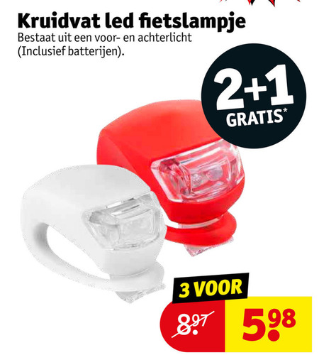 Verder Bereiken Tirannie fietslamp folder aanbieding bij Kruidvat - details