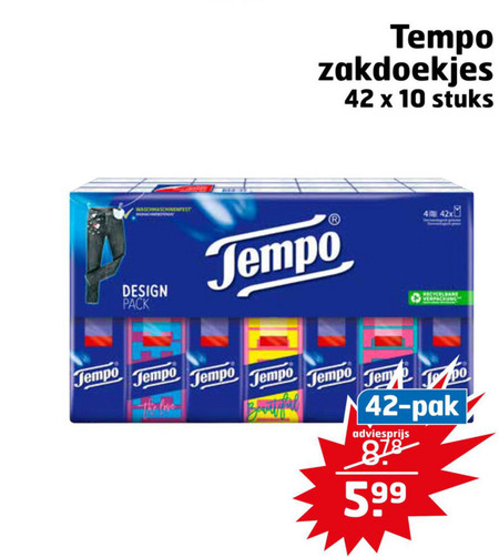 achtergrond Leugen lied Tempo zakdoek folder aanbieding bij Trekpleister - details