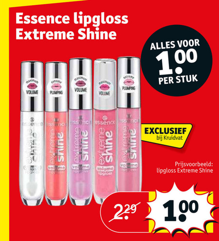 verkeer Waarnemen Geniet Essence lipgloss folder aanbieding bij Kruidvat - details