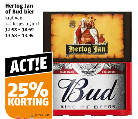 Hertog Jan   krat bier folder aanbieding bij  Poiesz - details