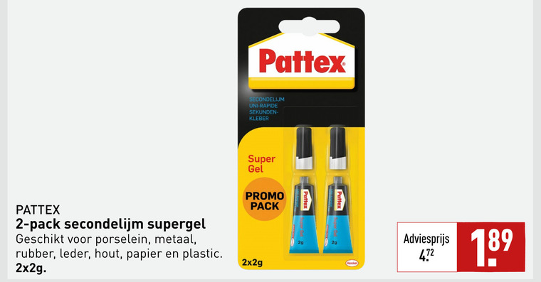 Coördineren woestenij Alcatraz Island Pattex secondelijm folder aanbieding bij Aldi - details