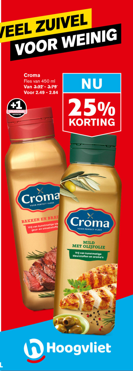 Croma   olie en vetten folder aanbieding bij  Hoogvliet - details