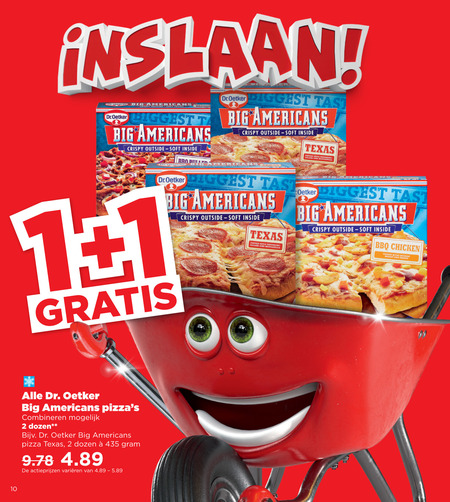 Dr Oetker   diepvriespizza folder aanbieding bij  Plus - details