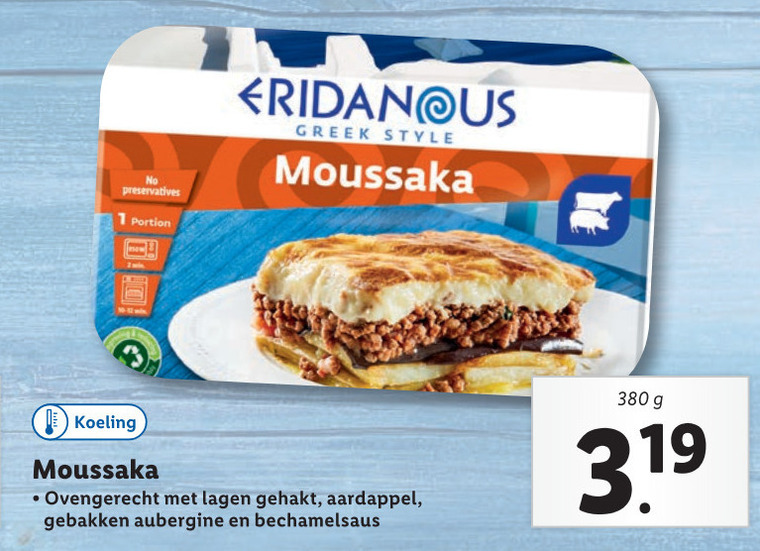 Eridanous   kant en klaarmaaltijd folder aanbieding bij  Lidl - details