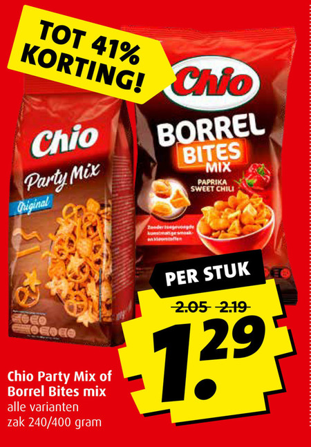 Chio   borrelnootjes folder aanbieding bij  Boni - details