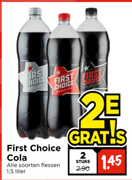 First Choice Cola Folder Aanbieding Bij Vomar Details