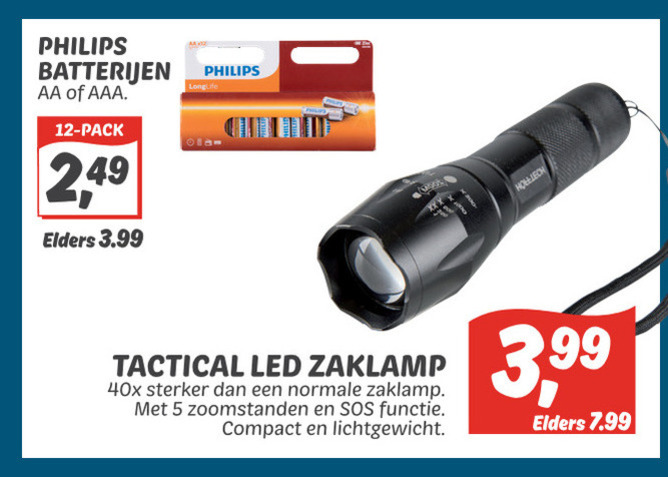 Kalmerend Noord Amerika Stuwkracht zaklamp folder aanbieding bij Dekamarkt - details