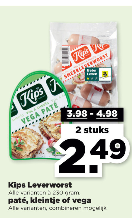 Kips Pate Vegetarisch Folder Aanbieding Bij Plus Details