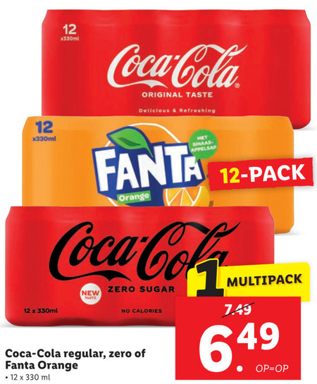 Fanta   cola, frisdrank folder aanbieding bij  Lidl - details