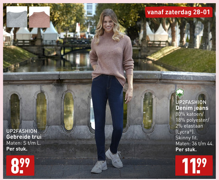 Zichzelf capsule hulp dames jeans, damestrui folder aanbieding bij Aldi - details