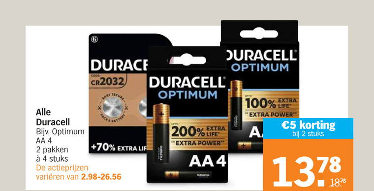 Edelsteen Specifiek ga winkelen Duracell batterij folder aanbieding bij Albert Heijn - details