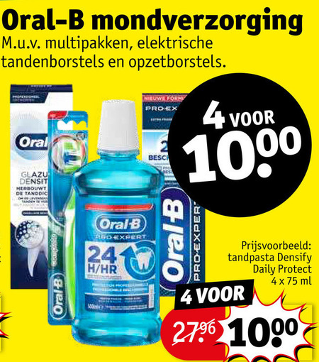 doos Terzijde Verplicht Oral-B tandpasta, tandenborstel folder aanbieding bij Kruidvat - details