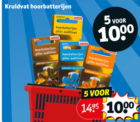 kopen Barmhartig Open Kruidvat Huismerk gehoorapparaatbatterijen folder aanbieding bij Kruidvat -  details